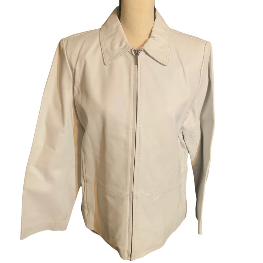 White Leather Jacket